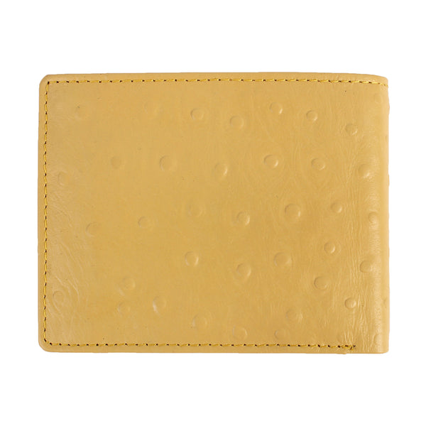 Ostrich Pattern WALLET - YELLOW COLOUR WITH 6CC , VIEW POCKET AND COIN POCKET