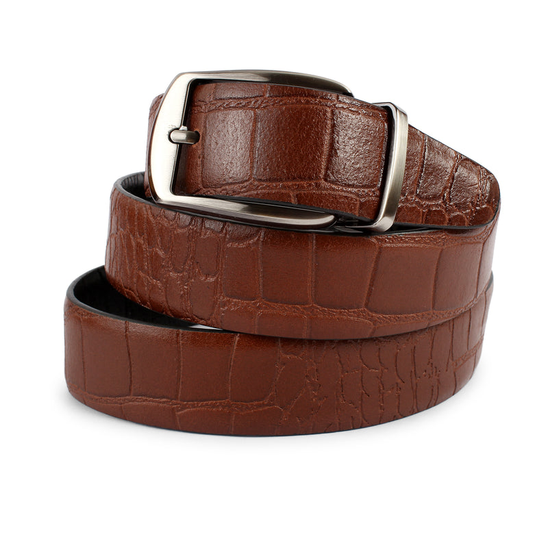 BEUN LONDON Cut To Size Reversible Genuine Leather Belt