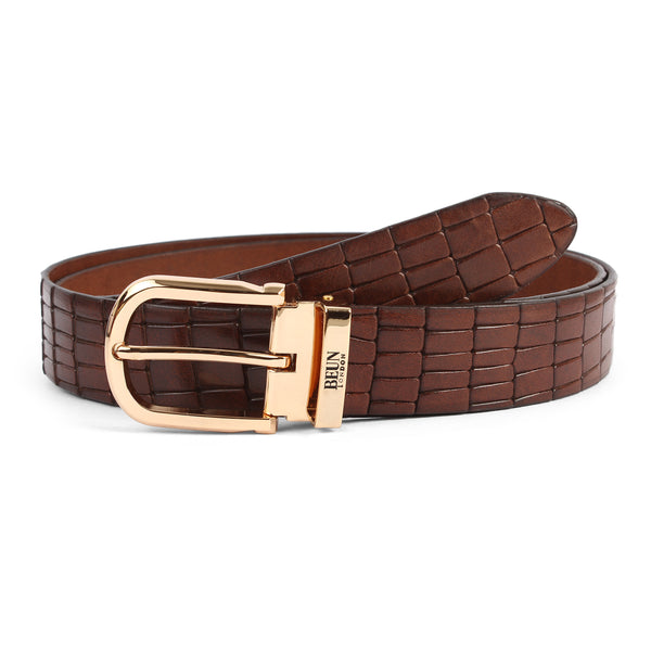 BEUN LONDON CUT TO SIZE GENUINE LEATHER BELT