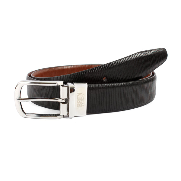 BEUN LONDON Cut To Size Reversible Genuine Leather Belt