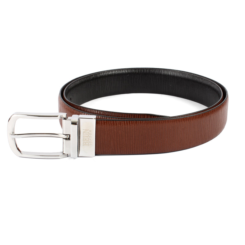 BEUN LONDON Cut To Size Reversible Genuine Leather Belt