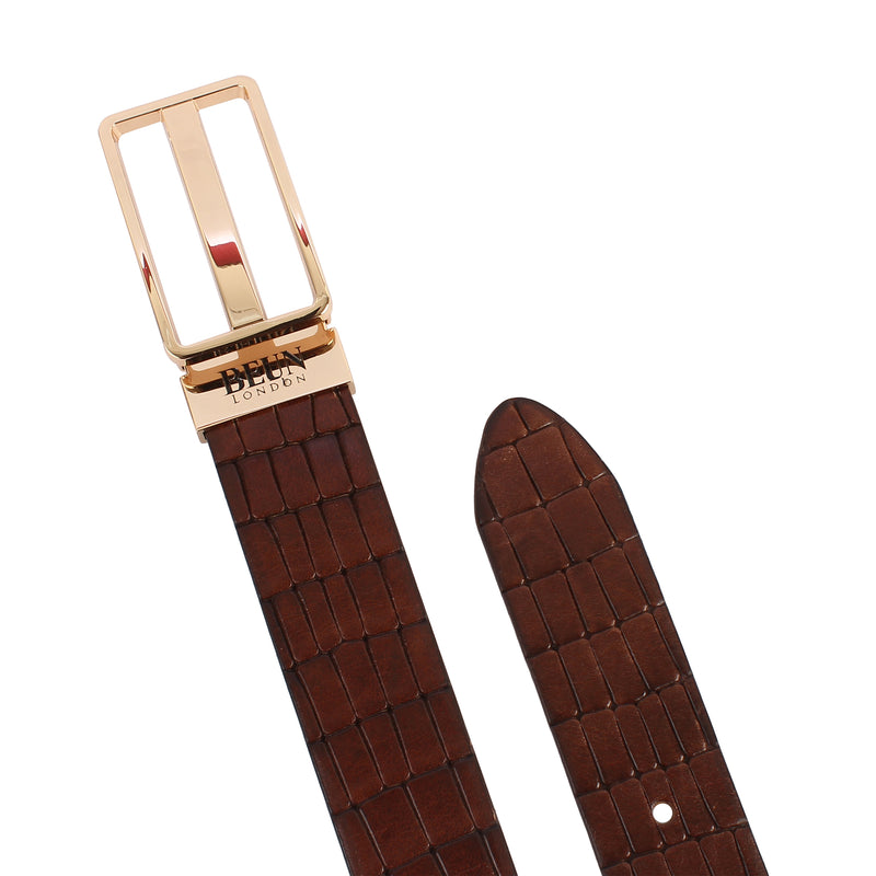 BEUN LONDON CUT TO SIZE GENUINE LEATHER BELT