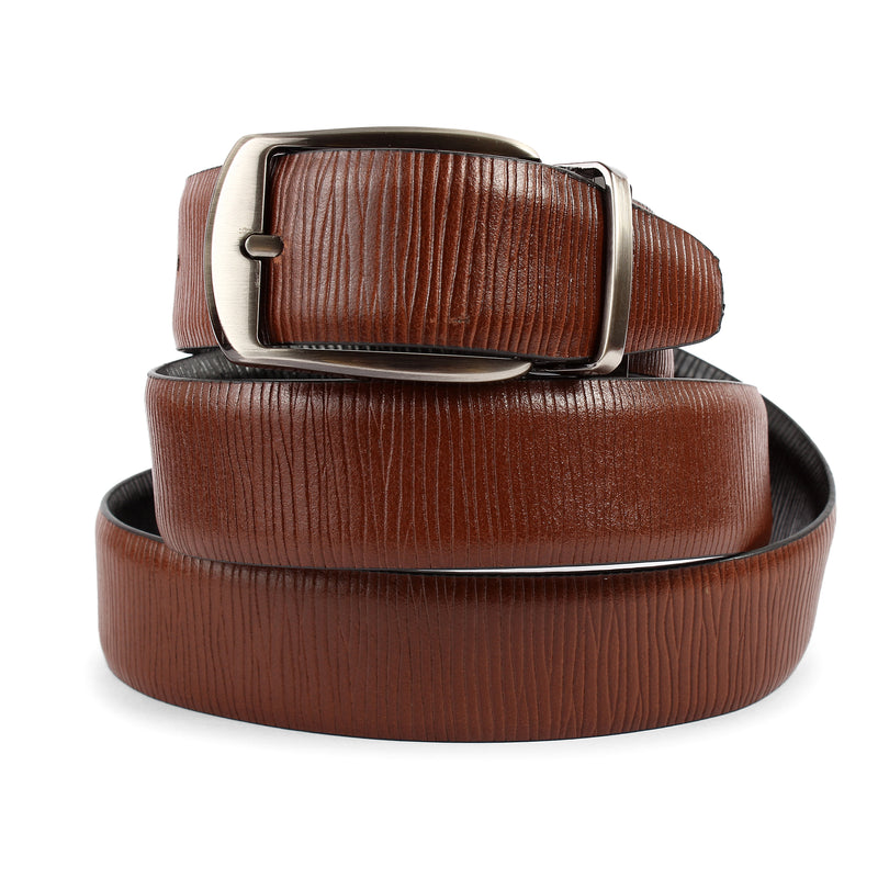 BEUN LONDON Cut To Size Reversible Genuine Leather Belt