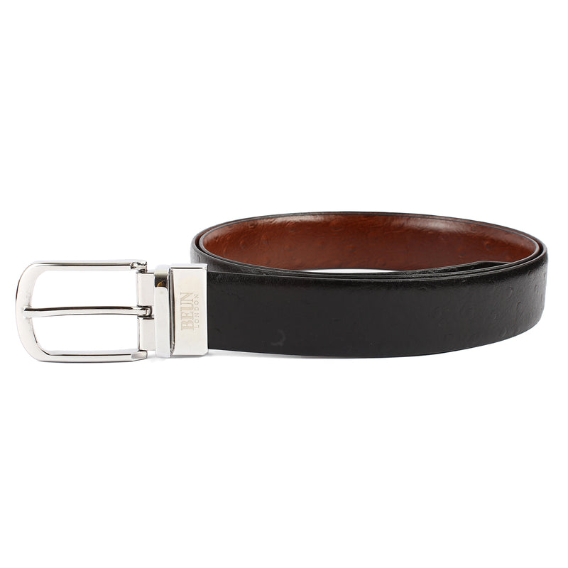 BEUN LONDON Cut To Size Reversible Genuine Leather Belt