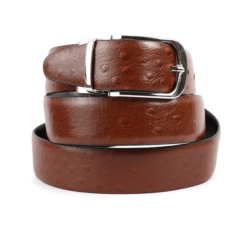 BEUN LONDON Cut To Size Reversible Genuine Leather Belt