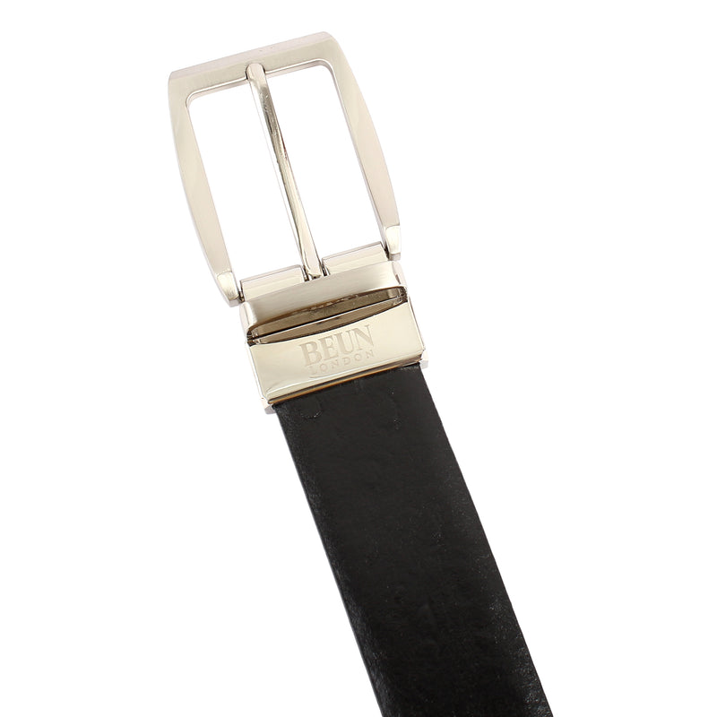 BEUN LONDON Cut To Size Reversible Genuine Leather Belt