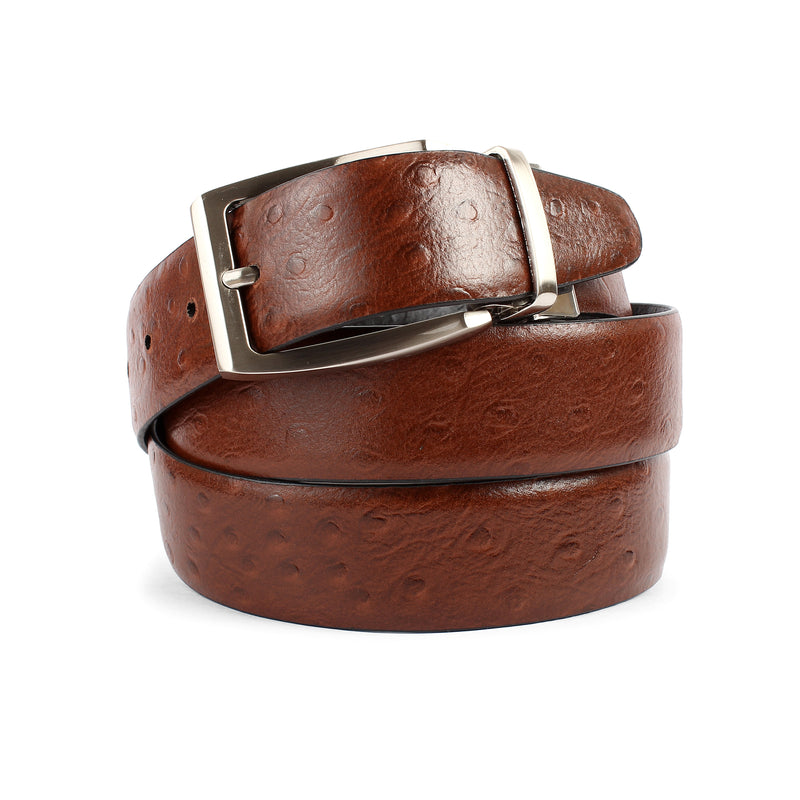 BEUN LONDON Cut To Size Reversible Genuine Leather Belt