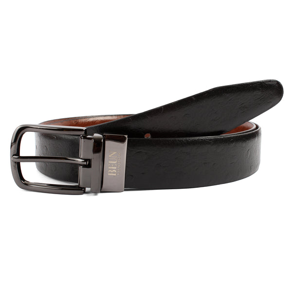 BEUN LONDON Cut To Size Reversible Genuine Leather Belt