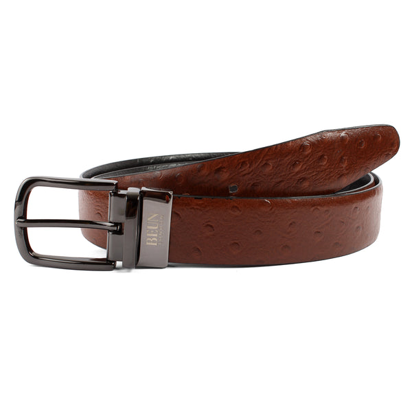 BEUN LONDON Cut To Size Reversible Genuine Leather Belt