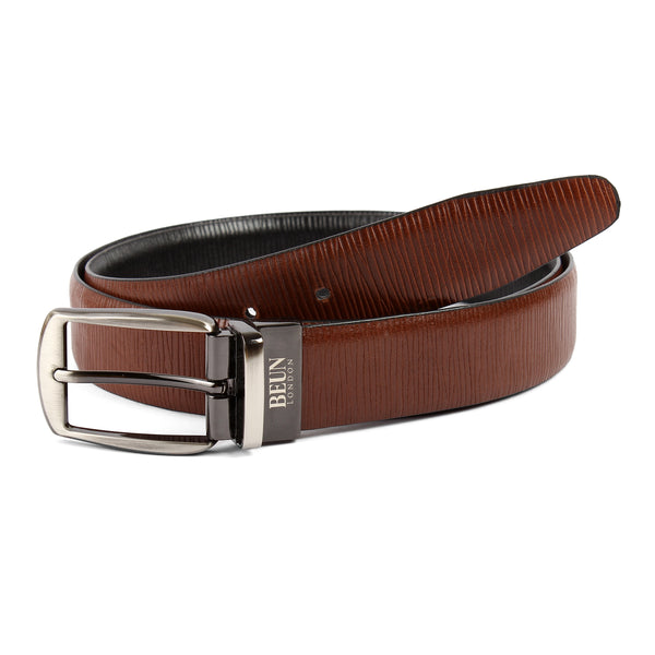 BEUN LONDON Cut To Size Reversible Genuine Leather Belt