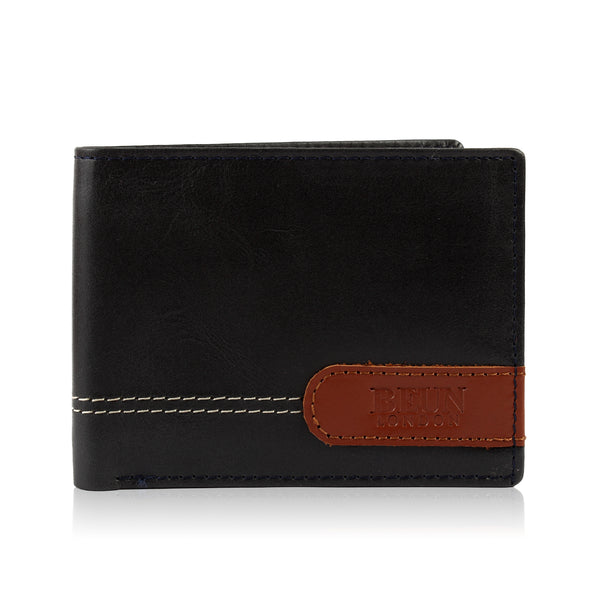 SOLID WALLET - BLUE  COLOUR WITH 6CC , VIEW POCKET AND COIN POCKET