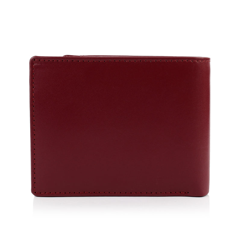 SOLID WALLET - Wine COLOUR WITH 7CC and a coin pocket