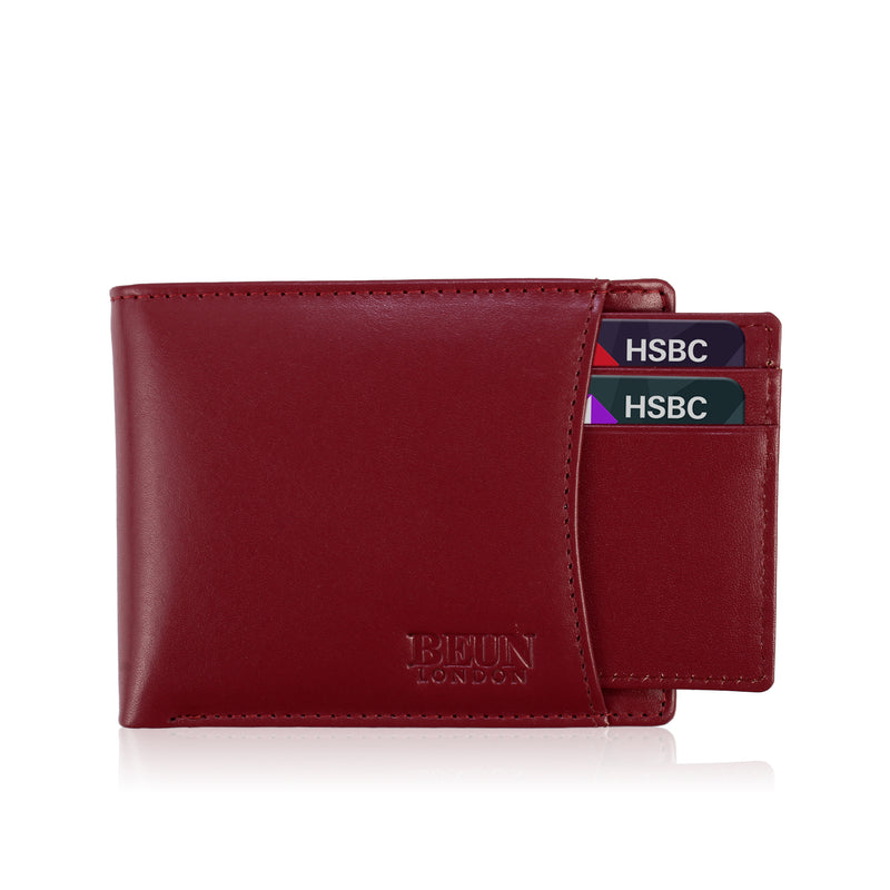 SOLID WALLET - Wine COLOUR WITH 7CC and a coin pocket