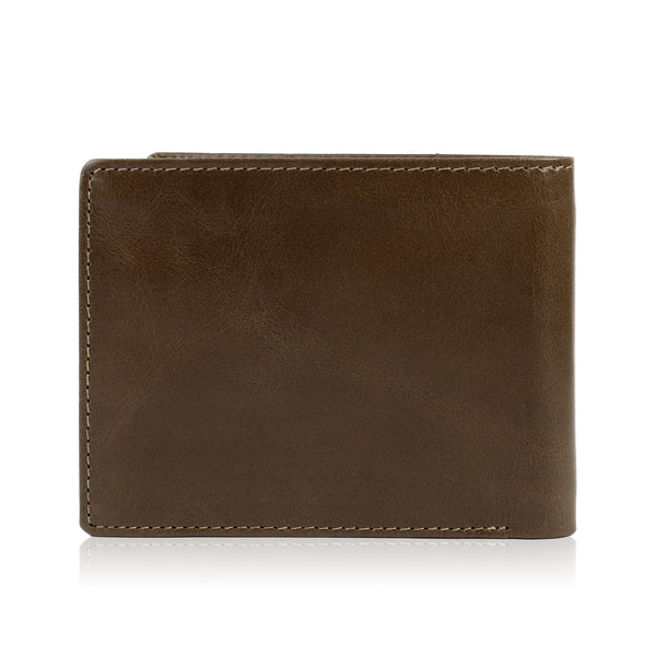 SOLID WALLET - Green COLOUR WITH 6CC , VIEW POCKET AND COIN POCKET