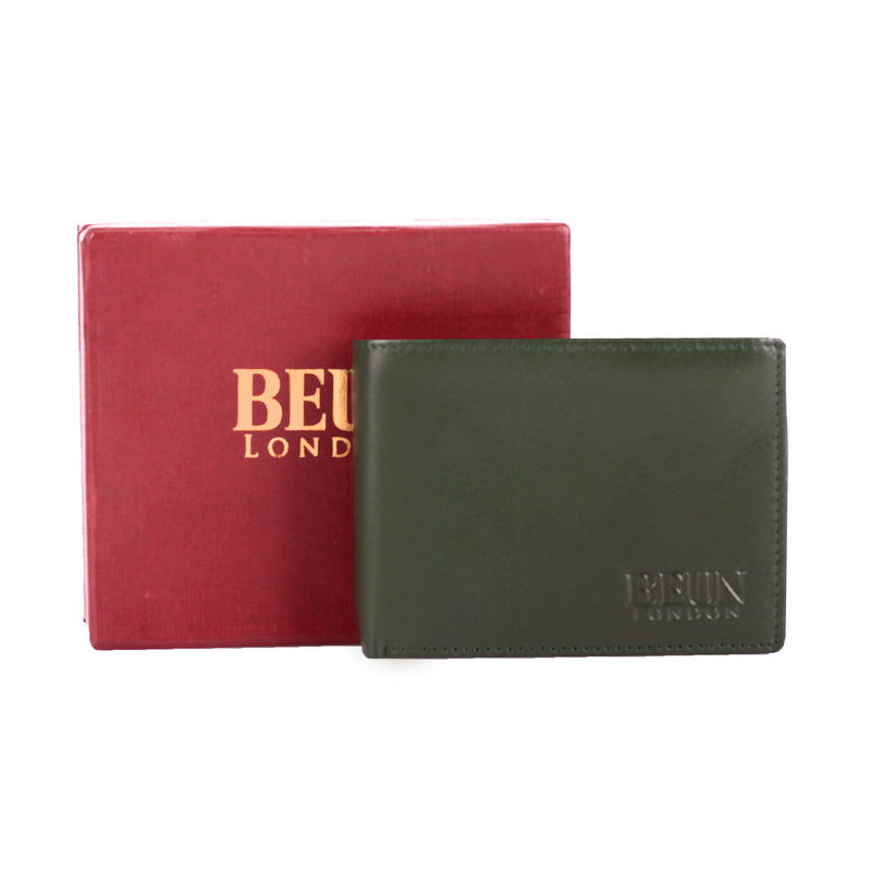 Solid Wallet- Olive Colour with 6cc , View pocket and coin pocket