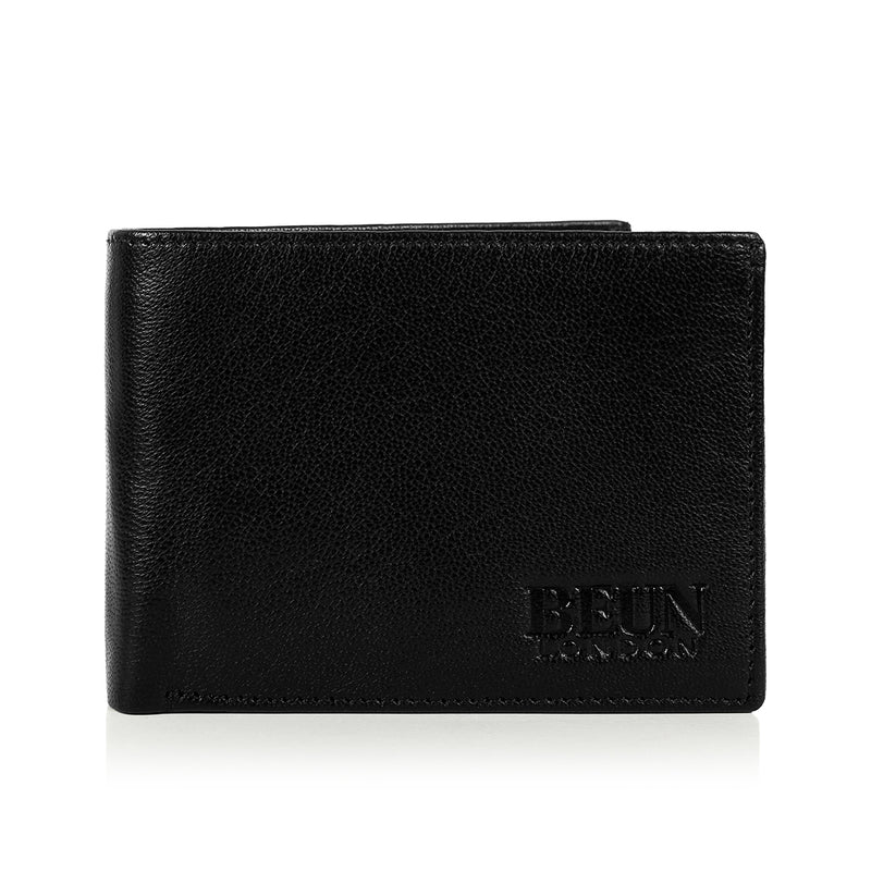 Solid Wallet - black colour with 6cc , View pocket and coin pocket