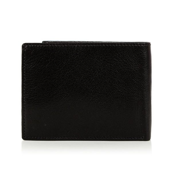 Solid Wallet - black colour with 6cc , View pocket and coin pocket