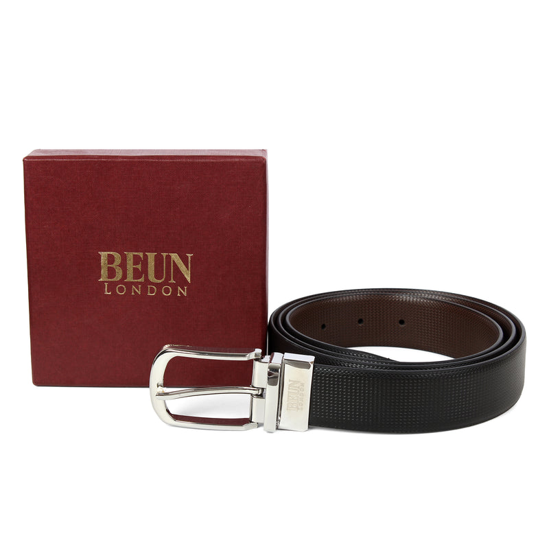 BEUN LONDON CUT TO SIZE PU LEATHER REVERSIBLE BELT