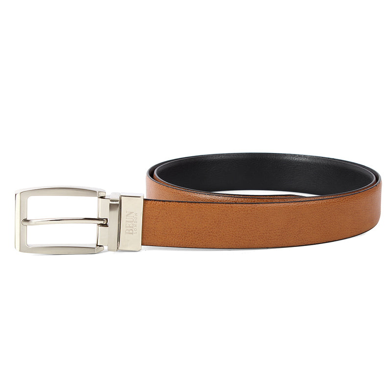 BEUN LONDON CUT TO SIZE PU LEATHER REVERSIBLE BELT