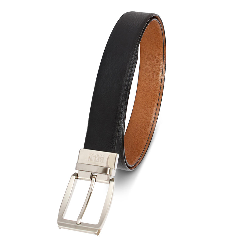 BEUN LONDON CUT TO SIZE PU LEATHER REVERSIBLE BELT