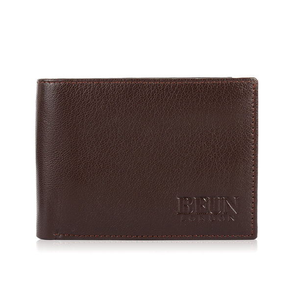 Solid Wallet - Brown Colour with 6cc , View pocket and coin pocket