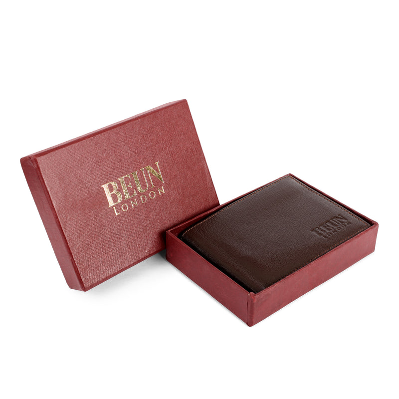 Solid Wallet - Brown Colour with 6cc , View pocket and coin pocket