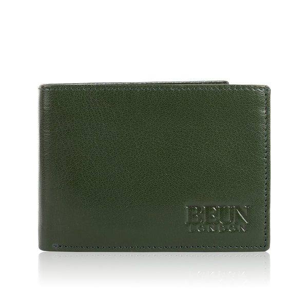 Solid Wallet- Olive Colour with 6cc , View pocket and coin pocket