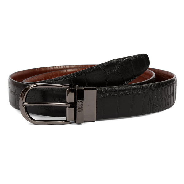 BEUN LONDON Cut To Size Reversible Genuine Leather Belt